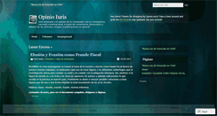 Desktop Screenshot of opinioiuris1.wordpress.com