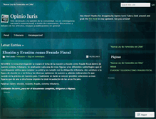 Tablet Screenshot of opinioiuris1.wordpress.com