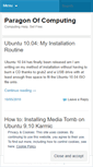 Mobile Screenshot of paragonofcomputing.wordpress.com