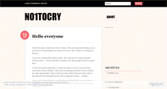 Desktop Screenshot of no1tocry.wordpress.com