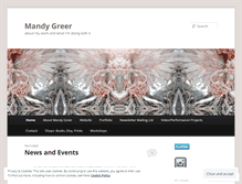 Tablet Screenshot of mandygreer.wordpress.com