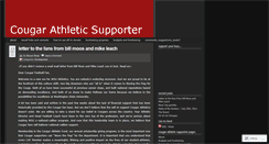 Desktop Screenshot of cougarathleticsupporter.wordpress.com