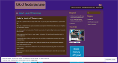 Desktop Screenshot of feodoraslane.wordpress.com