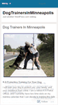 Mobile Screenshot of dogtrainersinminneapolis.wordpress.com