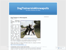 Tablet Screenshot of dogtrainersinminneapolis.wordpress.com