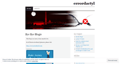 Desktop Screenshot of errordactyl.wordpress.com