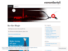 Tablet Screenshot of errordactyl.wordpress.com