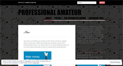 Desktop Screenshot of professionalamateurpoetry.wordpress.com