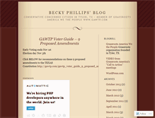 Tablet Screenshot of beckyphillips01.wordpress.com