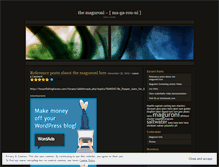 Tablet Screenshot of maguroni.wordpress.com