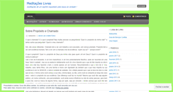 Desktop Screenshot of meditacoeslivres.wordpress.com