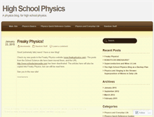 Tablet Screenshot of highschoolphysics.wordpress.com