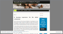 Desktop Screenshot of newcastlemontessori03.wordpress.com