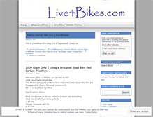 Tablet Screenshot of live4bikes.wordpress.com