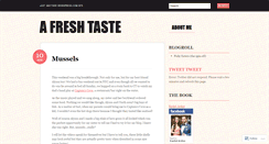 Desktop Screenshot of afreshtaste.wordpress.com