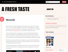 Tablet Screenshot of afreshtaste.wordpress.com