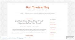 Desktop Screenshot of besttourism.wordpress.com
