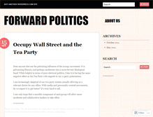 Tablet Screenshot of forwardpolitics.wordpress.com
