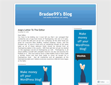 Tablet Screenshot of bradae99.wordpress.com