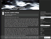 Tablet Screenshot of infinitecognition.wordpress.com