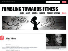 Tablet Screenshot of fumblingtowardsfitness.wordpress.com