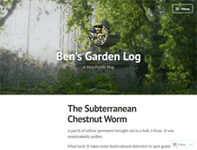 Tablet Screenshot of bensgarden.wordpress.com