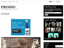 Tablet Screenshot of prodio.wordpress.com
