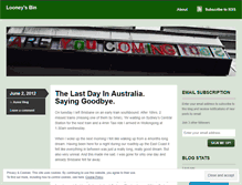 Tablet Screenshot of looneysbin.wordpress.com