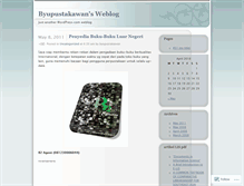 Tablet Screenshot of byupustakawan.wordpress.com