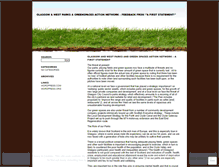 Tablet Screenshot of glasgowparks.wordpress.com