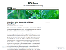 Tablet Screenshot of hivthink.wordpress.com