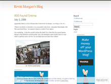 Tablet Screenshot of kevinmorgan.wordpress.com