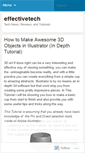 Mobile Screenshot of effectivetech.wordpress.com