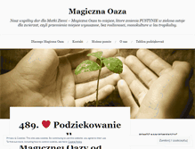 Tablet Screenshot of magicznaoaza.wordpress.com