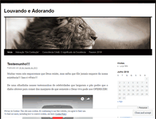 Tablet Screenshot of louvandoeadorando.wordpress.com