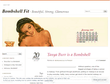 Tablet Screenshot of bombshellfit.wordpress.com