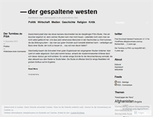 Tablet Screenshot of gespaltenerwesten.wordpress.com