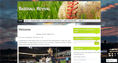 Desktop Screenshot of baseballrevival.wordpress.com