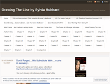 Tablet Screenshot of drawingtheline.wordpress.com