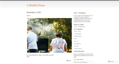 Desktop Screenshot of amindfulhome.wordpress.com