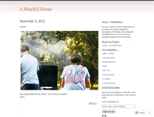 Tablet Screenshot of amindfulhome.wordpress.com