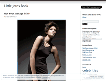 Tablet Screenshot of littlejeansbook.wordpress.com