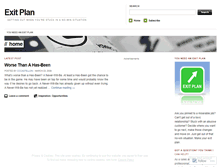 Tablet Screenshot of exitplan.wordpress.com