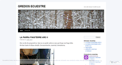 Desktop Screenshot of gredosecuestre.wordpress.com