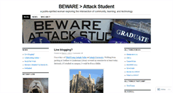 Desktop Screenshot of bewareattackstudent.wordpress.com