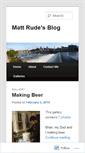 Mobile Screenshot of mattrude.wordpress.com