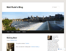 Tablet Screenshot of mattrude.wordpress.com
