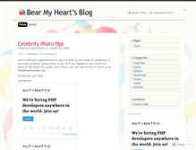 Tablet Screenshot of bearmyheart.wordpress.com