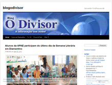 Tablet Screenshot of blogodivisor.wordpress.com