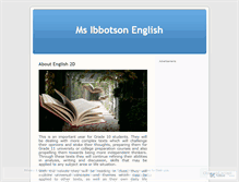 Tablet Screenshot of msibbotson.wordpress.com